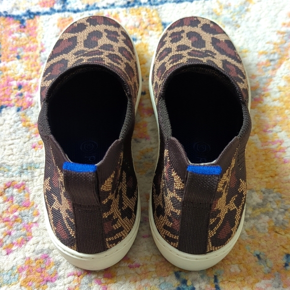 Rothy's The Chelsea Wildcat Jacquard Knit Slip On Ankle Bootie Sneakers Brown 9 - Picture 5 of 16